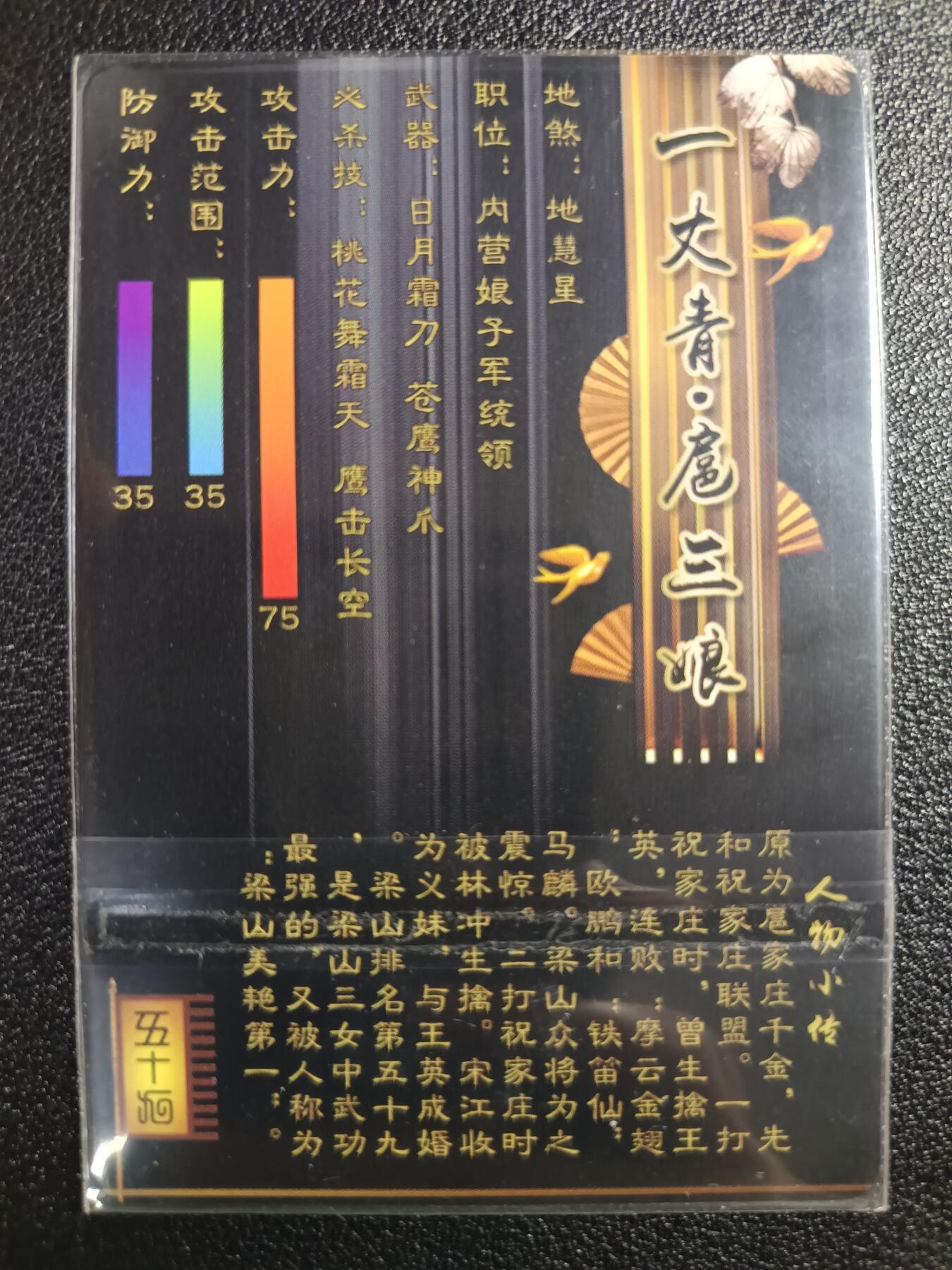 天玑星卡拍第114期《8.18周一截拍》持续收拍收评中 满赠卡需备注 【亲签卡】宁缺卡牌 一丈青·扈三娘 纱布闪