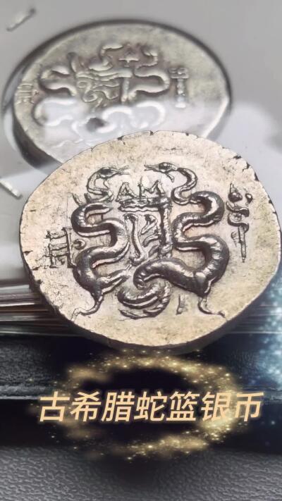 古希腊蛇篮银币