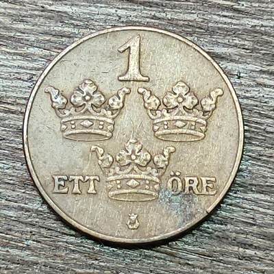 【铜匠收藏】★第129场★散币场，无佣金，30包邮。不满30元，支付5元运费。《接受代拍 代送NGC评级》 - 瑞典 1937年 1欧尔