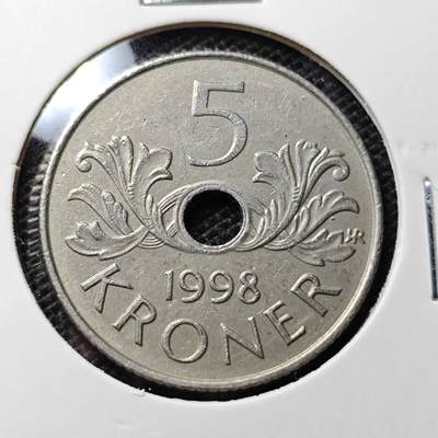 KK钱币收藏小铺 第324期 2月预留时间 周末发货 -  挪威5克朗