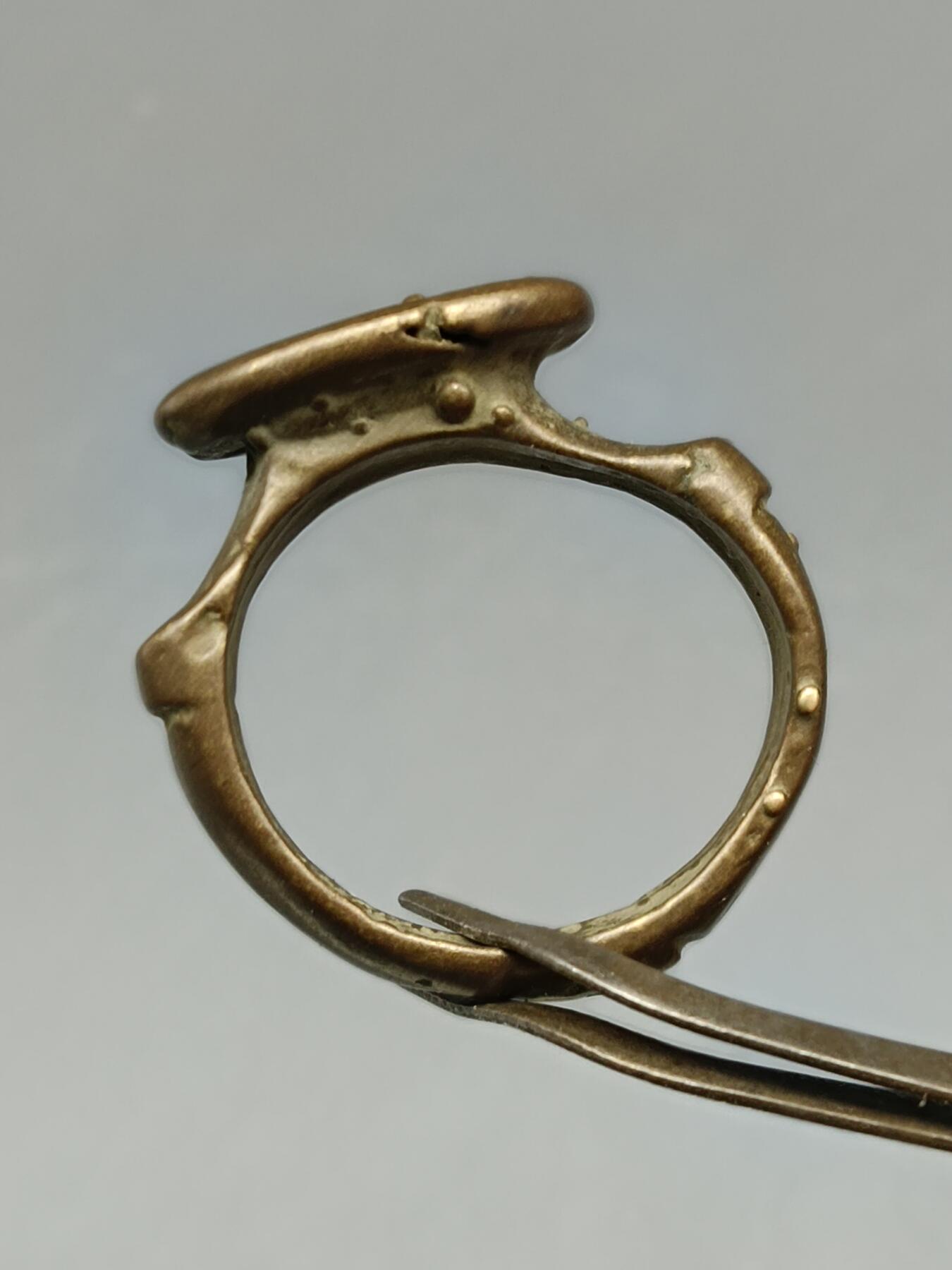 66期回流戒指饰品杂件纪念章丝路钱币专场 老铜戒指