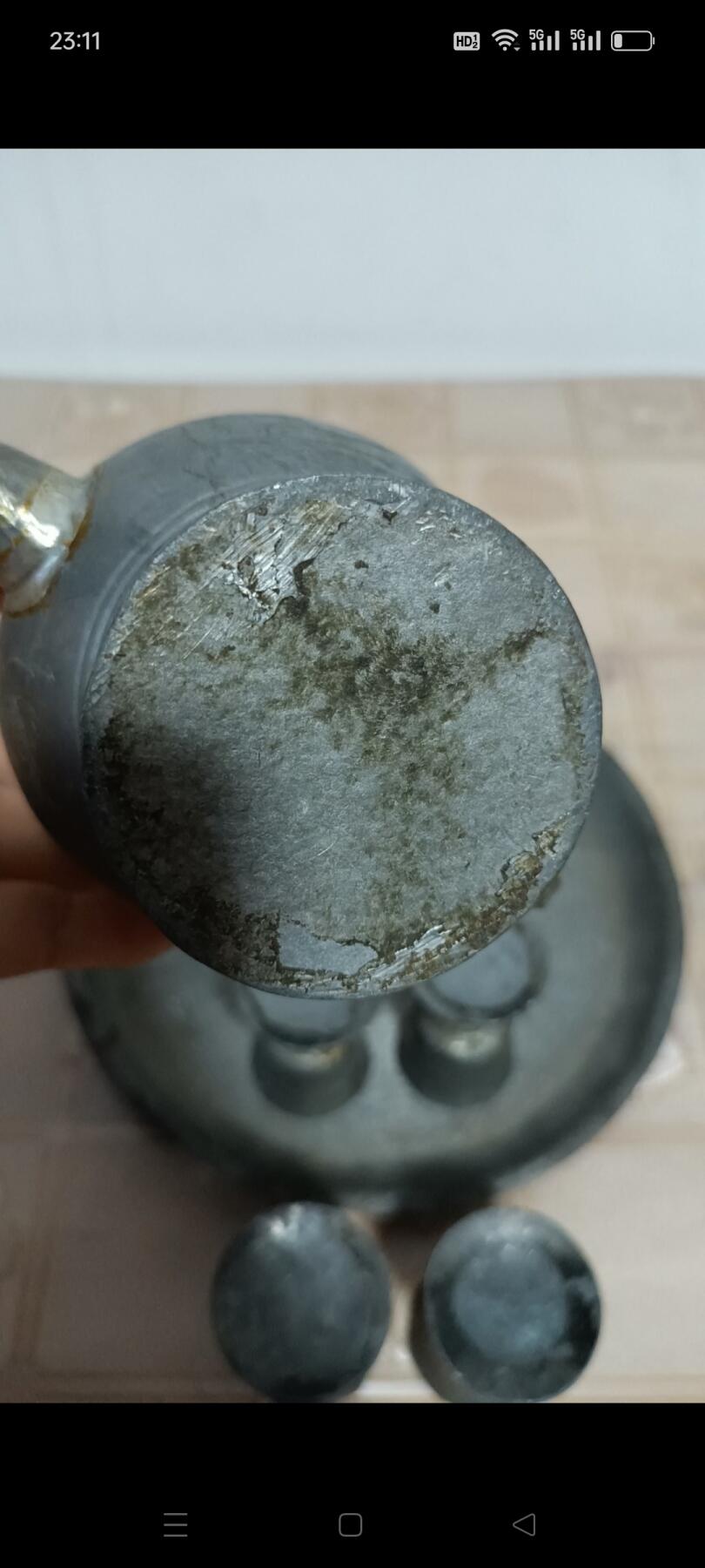 清代【锡】酒壶 完整一套 少见，纯手工雕刻双面凤凰 图