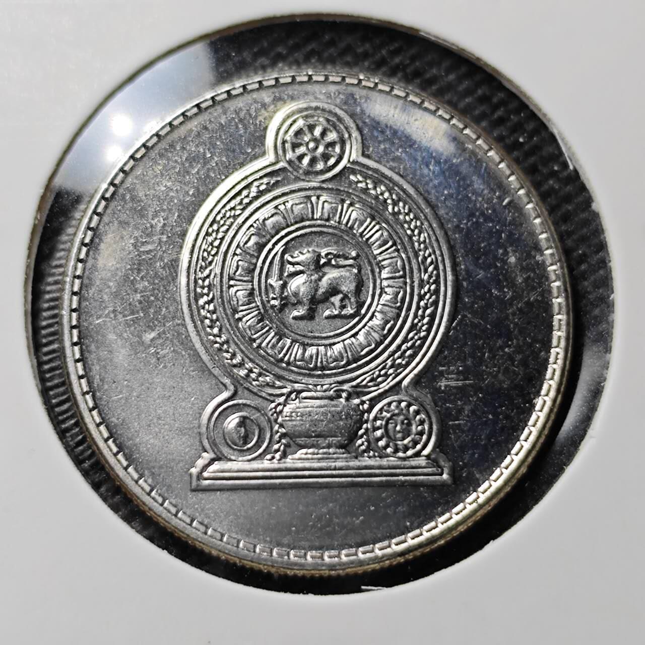 KK钱币收藏小铺 第324期 2月预留时间 周末发货  1996斯里兰卡1卢比