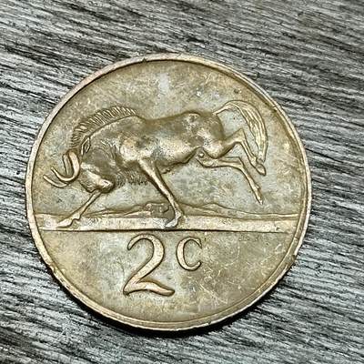 【铜匠收藏】★第129场★散币场，无佣金，30包邮。不满30元，支付5元运费。《接受代拍 代送NGC评级》 - 南非 1975年 2分 铜币