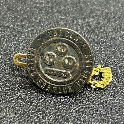 西秦中古拍卖第五十四期 - 日本协会银制徽章 有银标 重3.1克