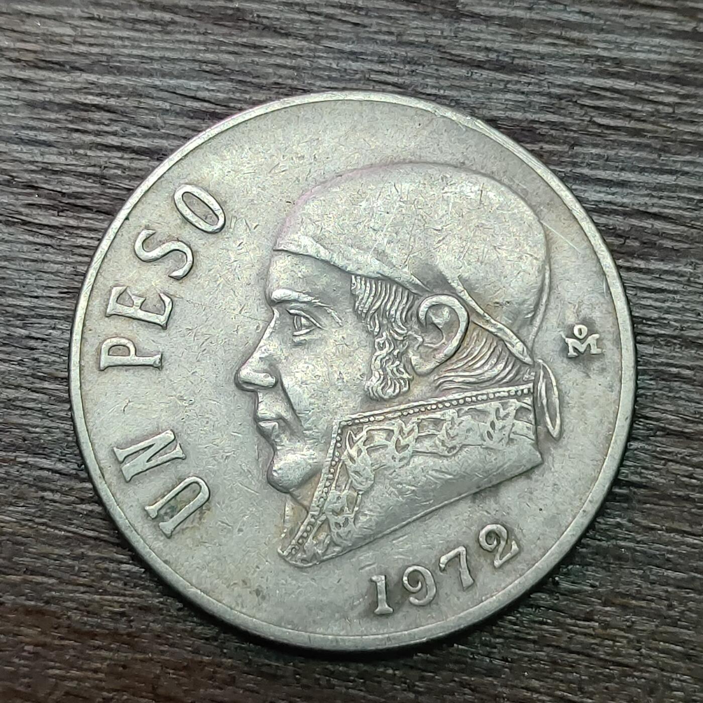 【铜匠收藏】★第128场★散币场，无佣金，30包邮。不满30元，支付5元运费。《接受代拍 代送NGC评级》 墨西哥 1972年 1比索 独立战争领袖莫雷洛斯