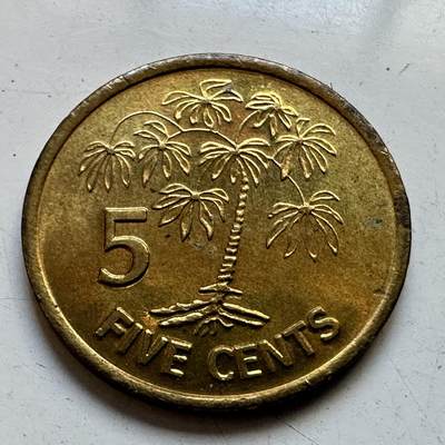 🌹外币初藏🌹🐯2025年第89场  每周二四六晚8️⃣点 接代拍 - 塞舌尔2000年五分