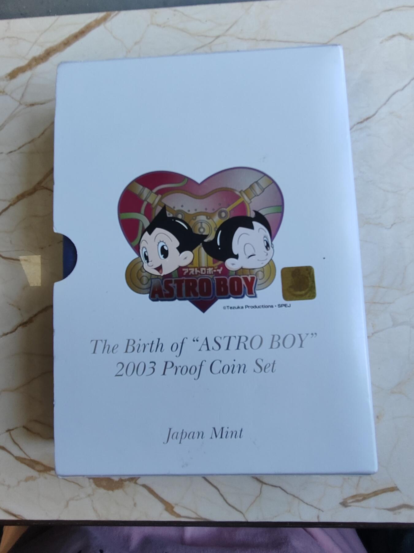 第171期拍卖【长期征集拍品】 日本2003年铁臂阿童木诞生50周年精制套币含银章