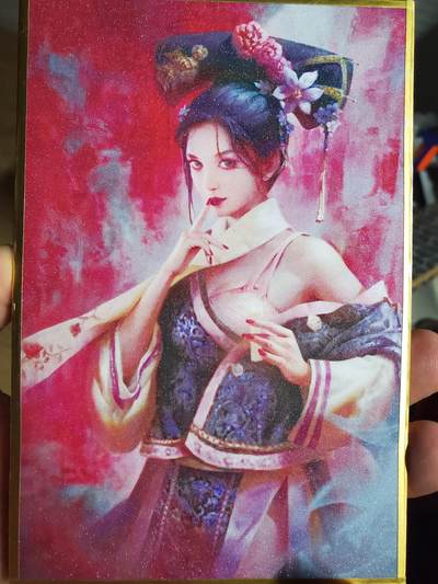 樱桃卡拍007场  - 燎原武林志 色纸一张 建宁公主