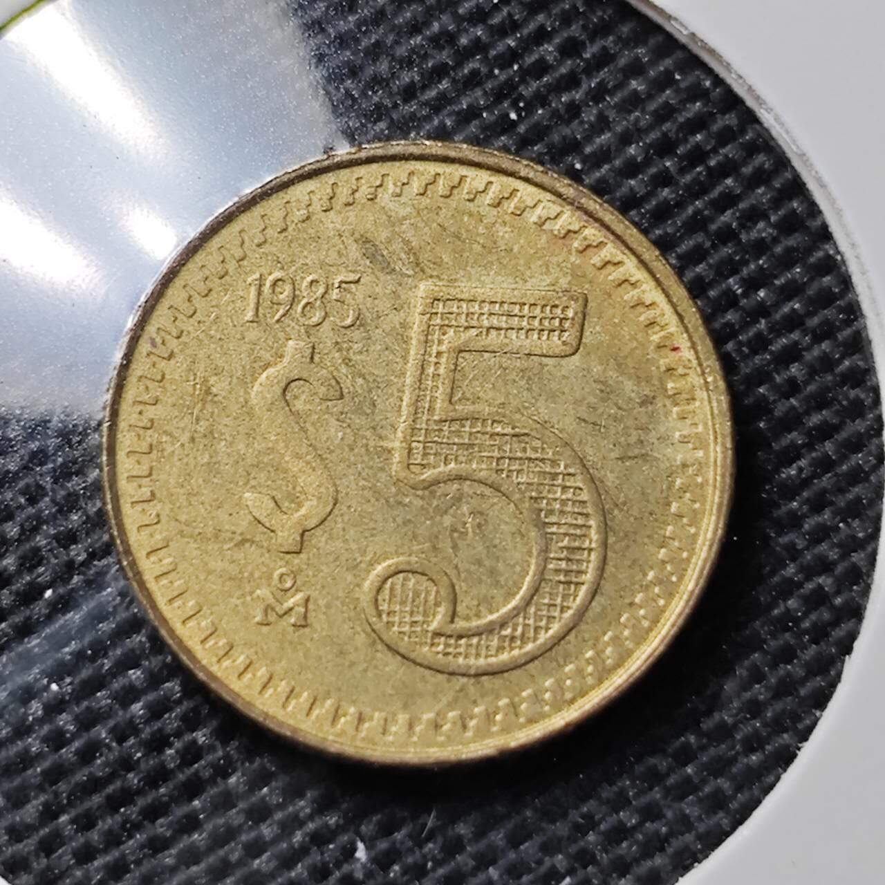 KK钱币收藏小铺 第324期 2月预留时间 周末发货  墨西哥5比索