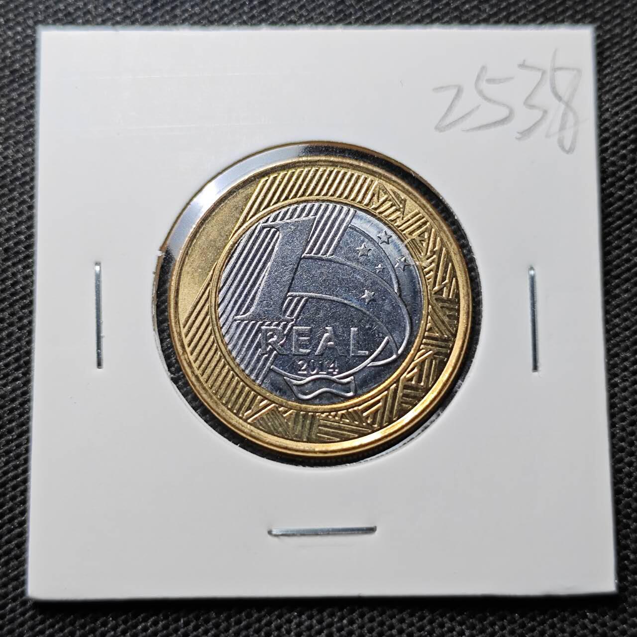 KK钱币收藏小铺 第325期 2月预留时间 周末发货  巴西1瑞尔双色纪念币