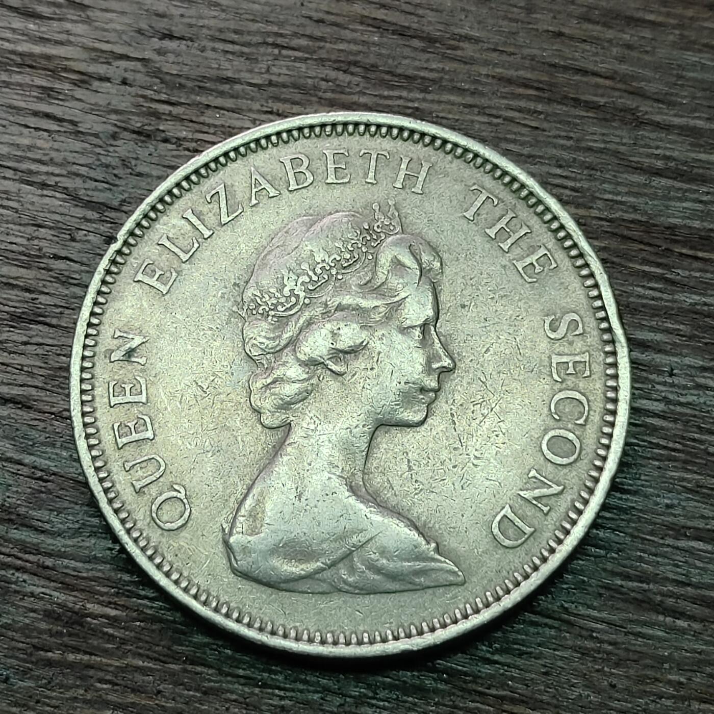 【铜匠收藏】★第128场★散币场，无佣金，30包邮。不满30元，支付5元运费。《接受代拍 代送NGC评级》 1968年 英属泽西岛 10便士 大直径 英女王头像