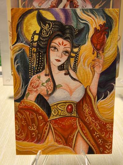 丫丫卡拍第1期（周日21：30截止） - 【手绘卡】妲己取心 知名画师：唐师