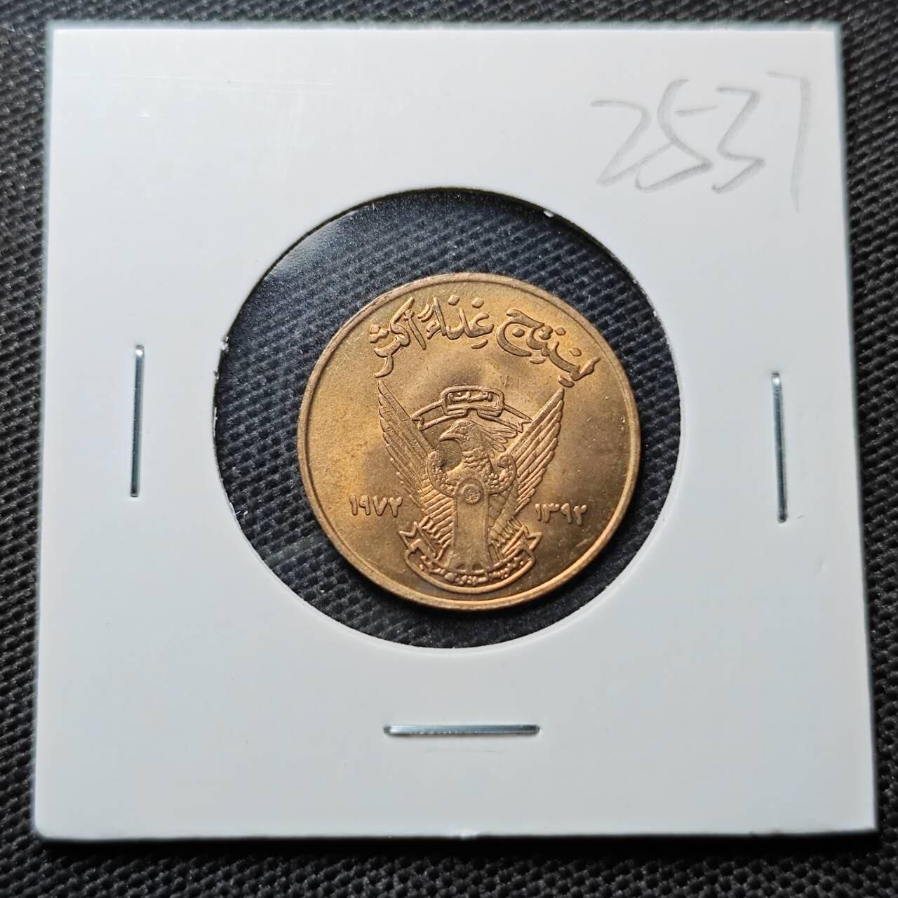 KK钱币收藏小铺 第325期 2月预留时间 周末发货  苏丹5米利姆铜币 好品