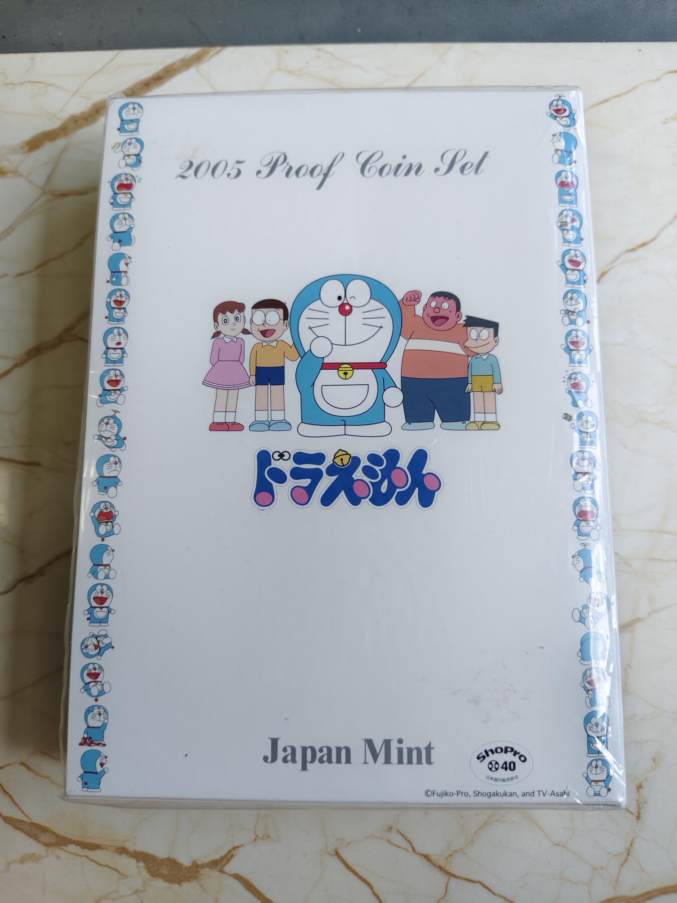 第171期拍卖【长期征集拍品】 日本2005年哆啦A梦机器猫诞辰35周年精制纪念套币