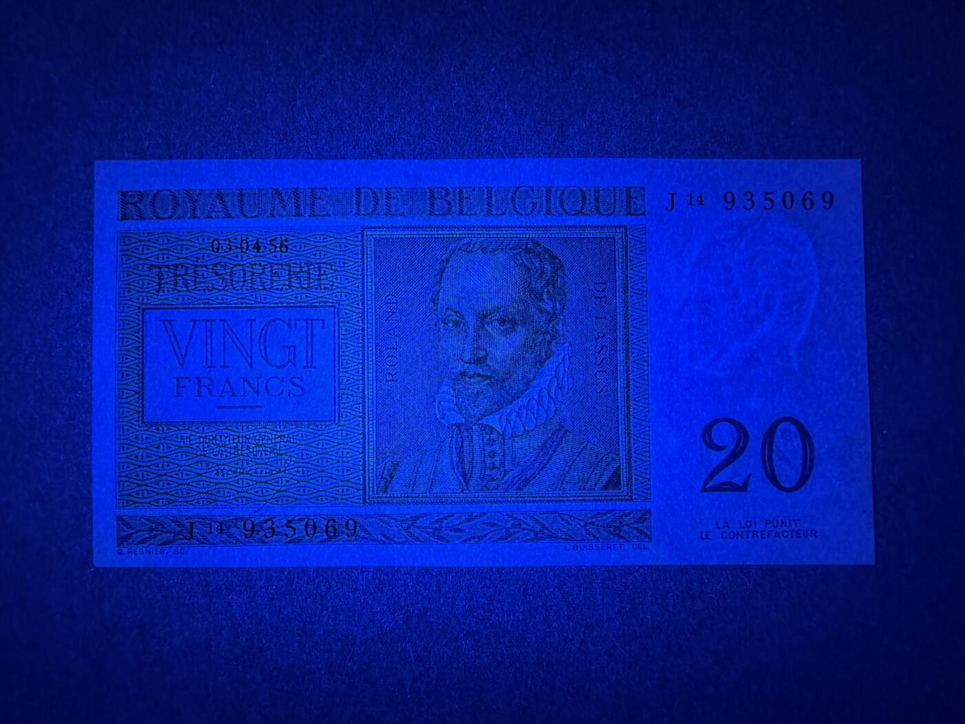 《艾美收藏》第208期-8.17周日外币精品荟萃 比利时20法郎 UNC 1956年老版本