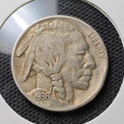 KK钱币收藏小铺 第325期 2月预留时间 周末发货 -  1936美国5分镍币