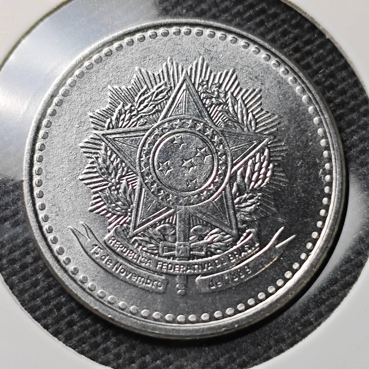 KK钱币收藏小铺 第325期 2月预留时间 周末发货  巴西1克鲁塞罗