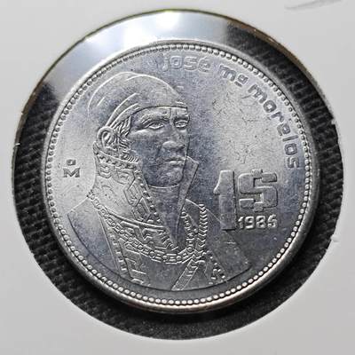 KK钱币收藏小铺 第325期 2月预留时间 周末发货 -  墨西哥1比索 好品
