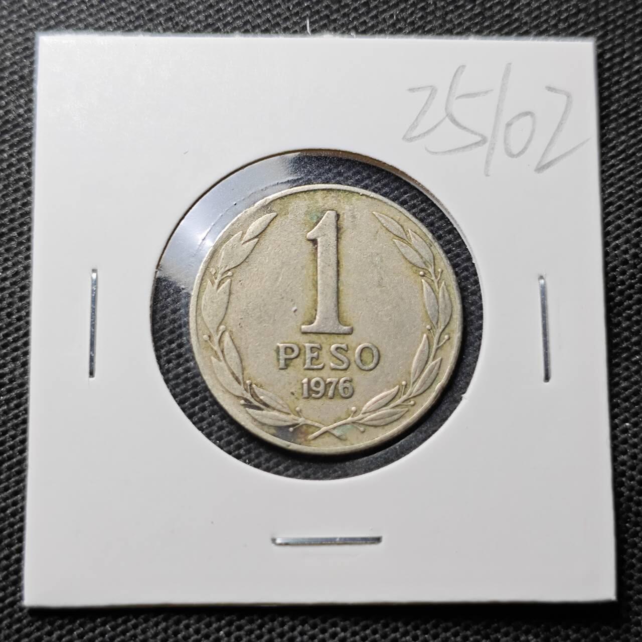 KK钱币收藏小铺 第325期 2月预留时间 周末发货  1976智利1比索