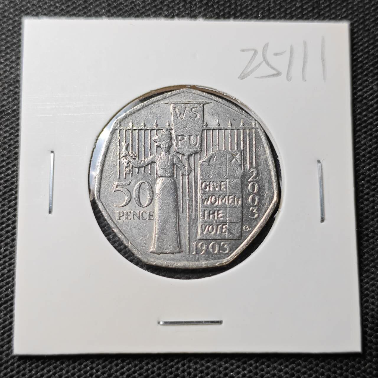 KK钱币收藏小铺 第325期 2月预留时间 周末发货  2003英国50便士纪念币