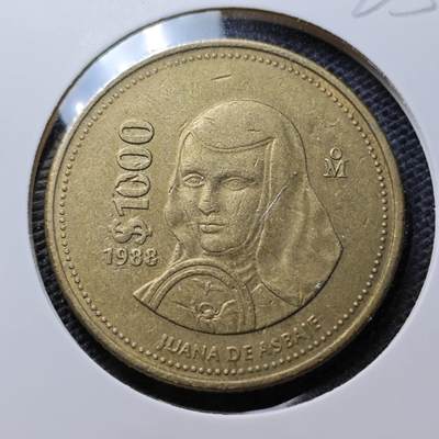 KK钱币收藏小铺 第325期 2月预留时间 周末发货 -  墨西哥1000比索大币