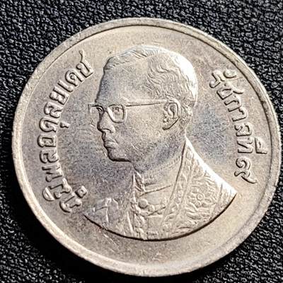 泉币菌-第90场-散币乐园场 原光美品 80年代 泰国1铢 曼谷大皇宫拉玛九世25mm