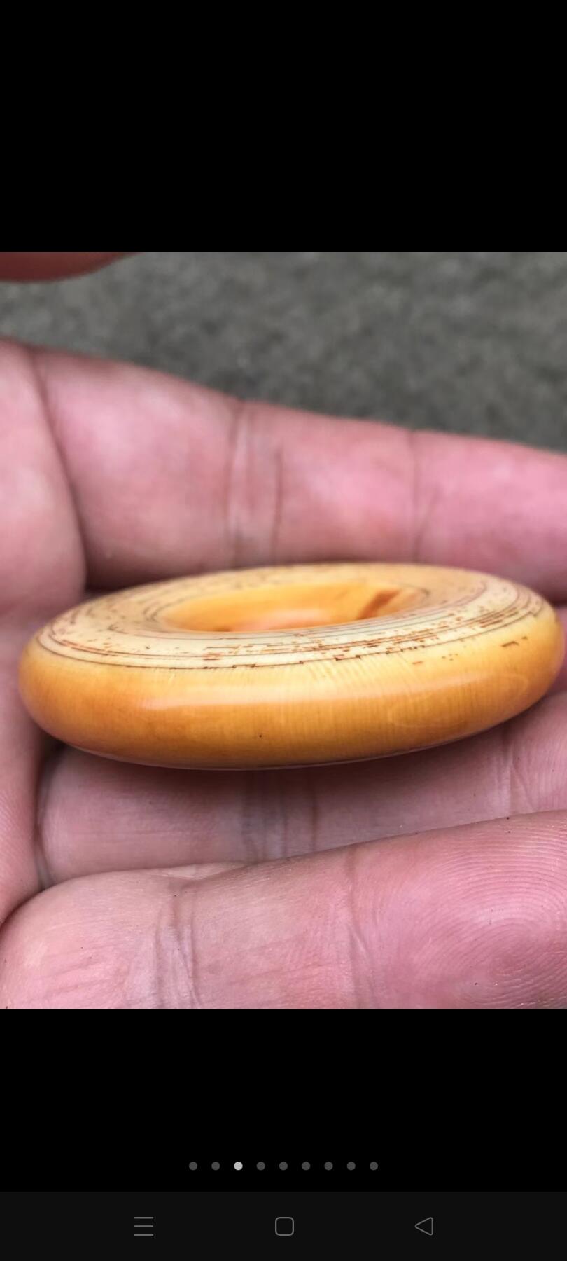清代老猛犸袈裟环！挂件！重27.8直径5.5左右！保老