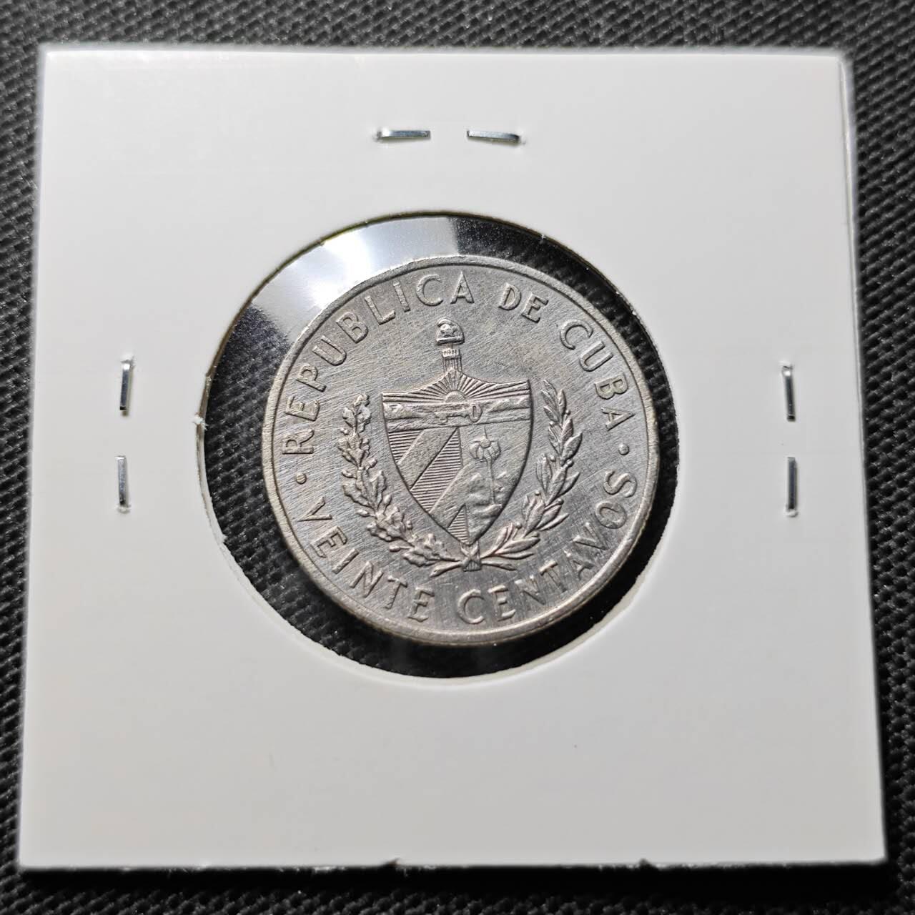 KK钱币收藏小铺 第325期 2月预留时间 周末发货  1962古巴20分