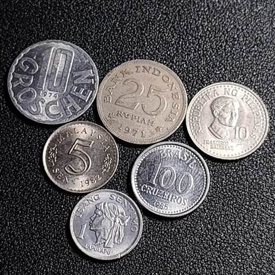 泉币菌-第87场-散币乐园场 - 各国散币 6枚