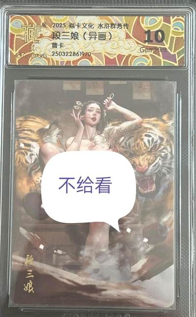 卡牌发烧友第十一期（收拍品，不寄存，23:10截拍，国潮卡牌专场） - 焱卡文化 水浒群芳传 段三娘 普卡异画 10G 备注970