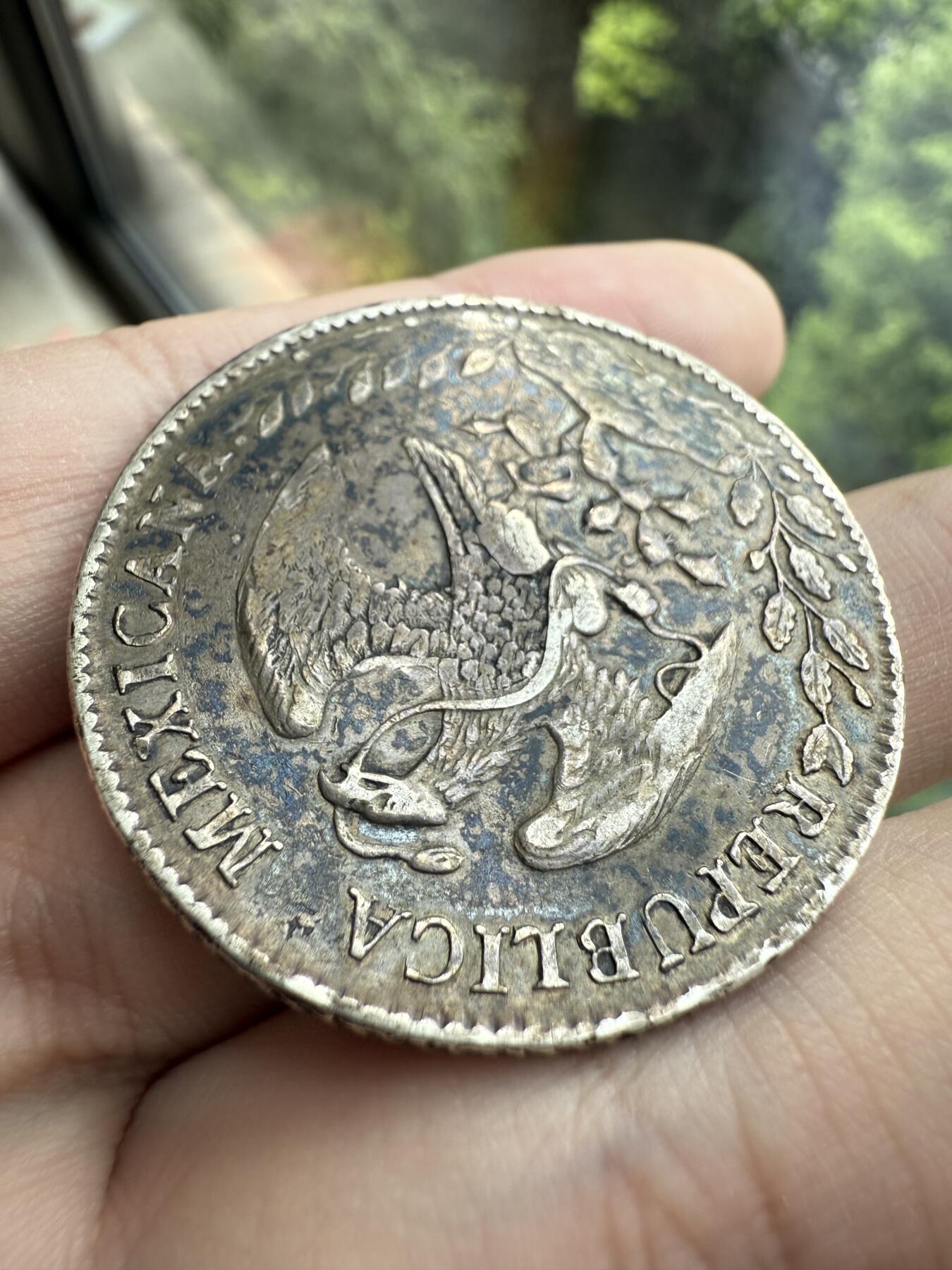 南宋泉阁俄币 外币 国币 专场第十六期【送拍无额外佣金】 墨西哥 1882年 墨西哥鹰洋大银币 花边 老包浆通货好品 味道不错