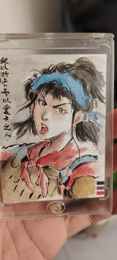 秋原瞳的小店第19.5期（昆仑万象与卡游激烈的再次碰撞） - 2025中福一泡t0手绘——花木兰，卡背倒绘，非常有纪念意义