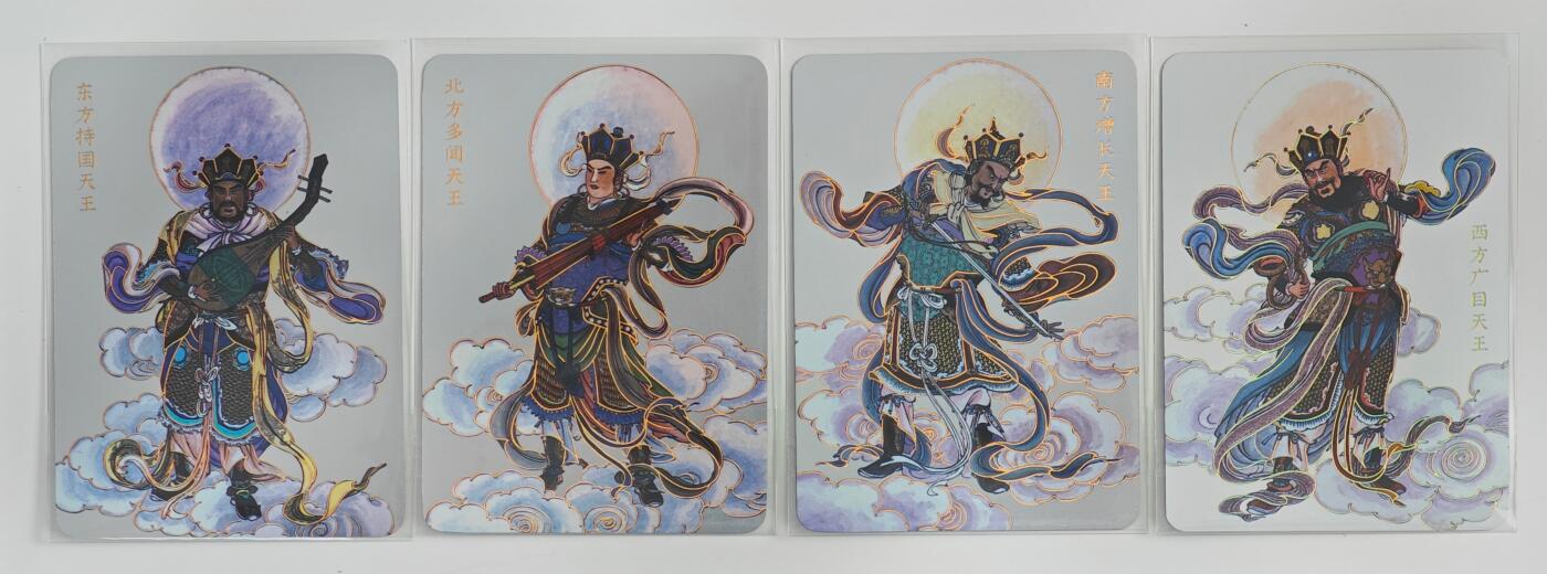 白泽拍卖卡牌手绘专场第23期（中庭淡月照三更，白露洗空河汉明）