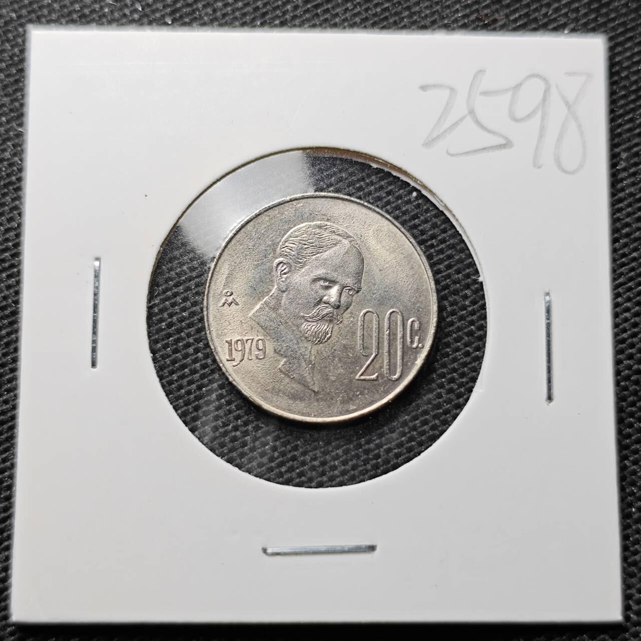 KK钱币收藏小铺 第325期 2月预留时间 周末发货  墨西哥20分 好品