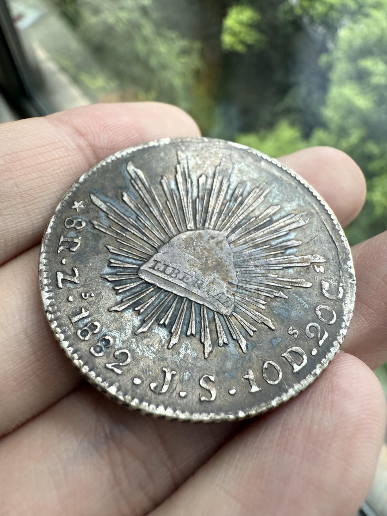 南宋泉阁俄币 外币 国币 专场第十六期【送拍无额外佣金】 墨西哥 1882年 墨西哥鹰洋大银币 花边 老包浆通货好品 味道不错