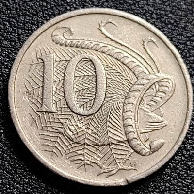 泉币菌-第90场-散币乐园场 - 英属 澳大利亚1992年10分铜镍币 琴鸟 伊丽莎白二世女王  铜镍币 23.6mm