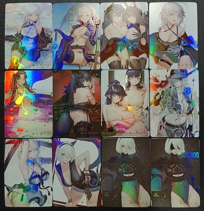 天玑星卡拍第114期《8.18周一截拍》持续收拍收评中 满赠卡需备注 - 燎原卡牌 动漫美女 彩闪 十二张 微瑕 自制卡