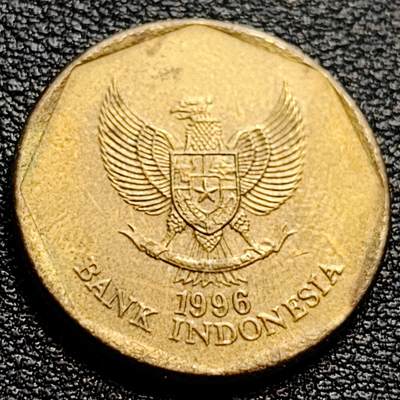 泉币菌-第90场-散币乐园场 铜光美品 耕牛 印尼100硬币 1996年 直径22mm铜币 