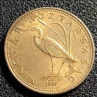 泉币菌-第88场-散币乐园场 - 匈牙利5福林 白鹭 重4.2克 直径21.2毫米