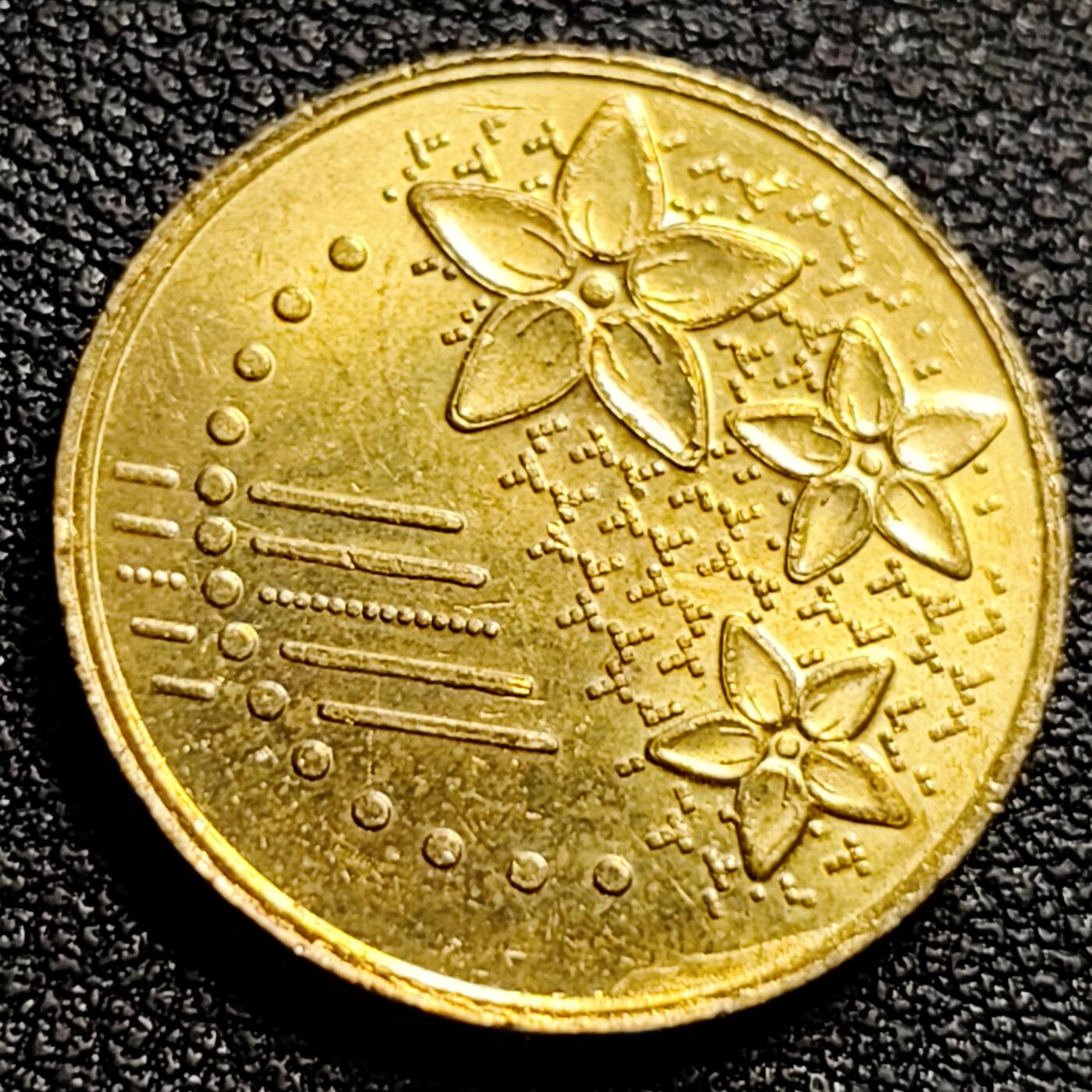 泉币菌-第89场-散币乐园场 铜光美品 马来西亚20仙 铜花