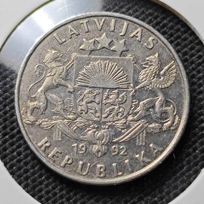 KK钱币收藏小铺 第325期 2月预留时间 周末发货 -  1992拉脱维亚1立特