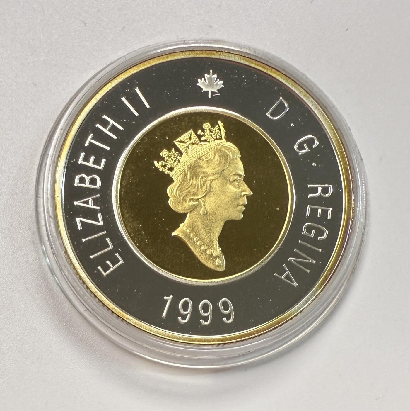 S&S Numismatic世界钱币-拍卖 第113期  加拿大1999年 加拿大努纳武特地区成立 2加元精制镀金银币 盒证齐全