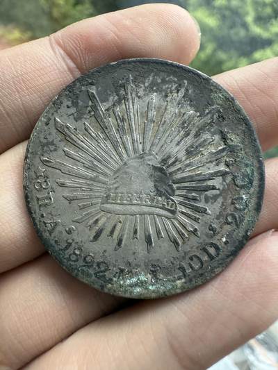 南宋泉阁俄币 外币 国币 专场第十六期【送拍无额外佣金】 - 墨西哥 1892年 墨西哥鹰洋大银币 花边 老包浆通货好品