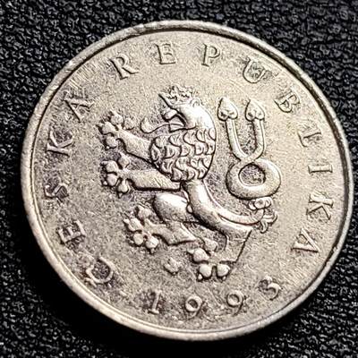 泉币菌-第90场-散币乐园场 捷克1克朗 双尾狮