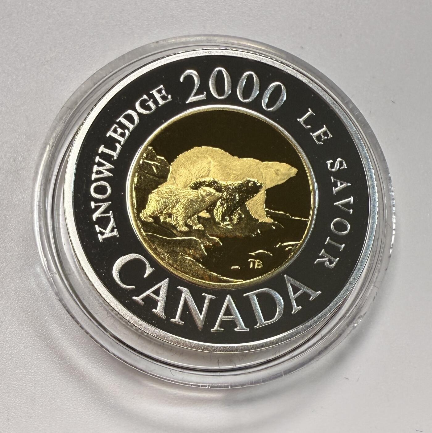 S&S Numismatic世界钱币-拍卖 第113期  加拿大2000年 千禧年 2加元精制镀金银币 盒证齐全