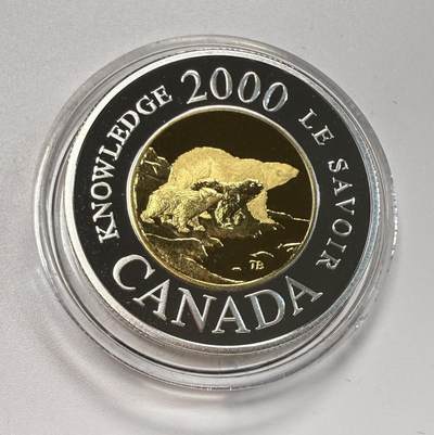 S&S Numismatic世界钱币-拍卖 第113期  - 加拿大2000年 千禧年 2加元精制镀金银币 盒证齐全
