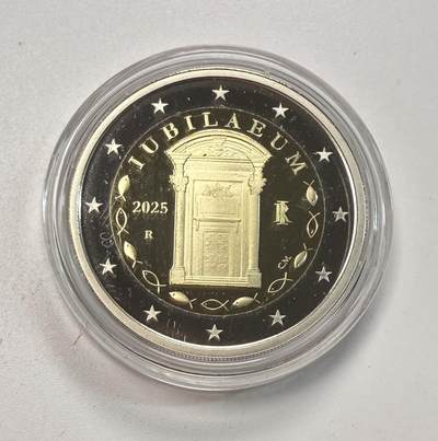 S&S Numismatic世界钱币-拍卖 第113期  - 意大利卡2025年 禧年 2欧元双色精制纪念币 盒证齐全
