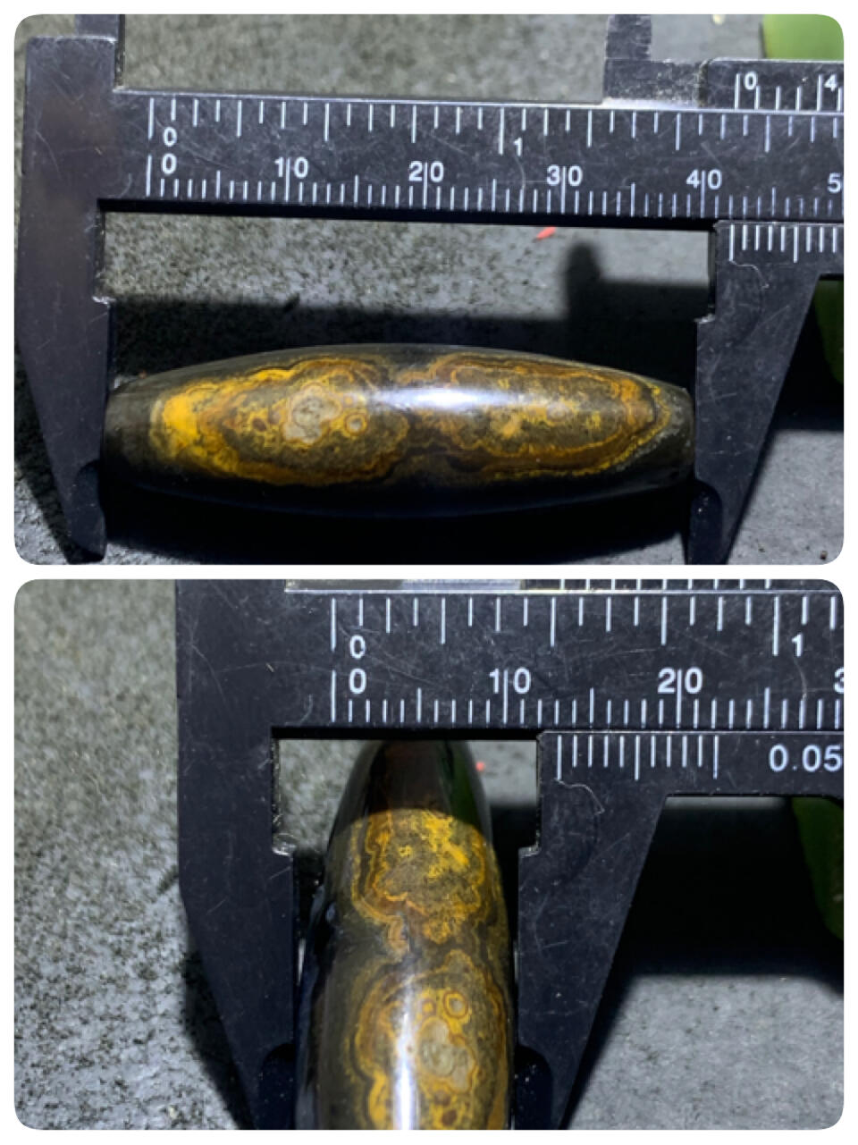 精美罕见原皮8字天眼纹冰飘黑玉髓九眼页岩天珠一颗
