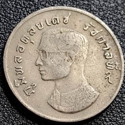 泉币菌-第90场-散币乐园场 泰国70年代 1铢铜镍币 大鹏金翅鸟迦楼罗 拉玛九世 25mm